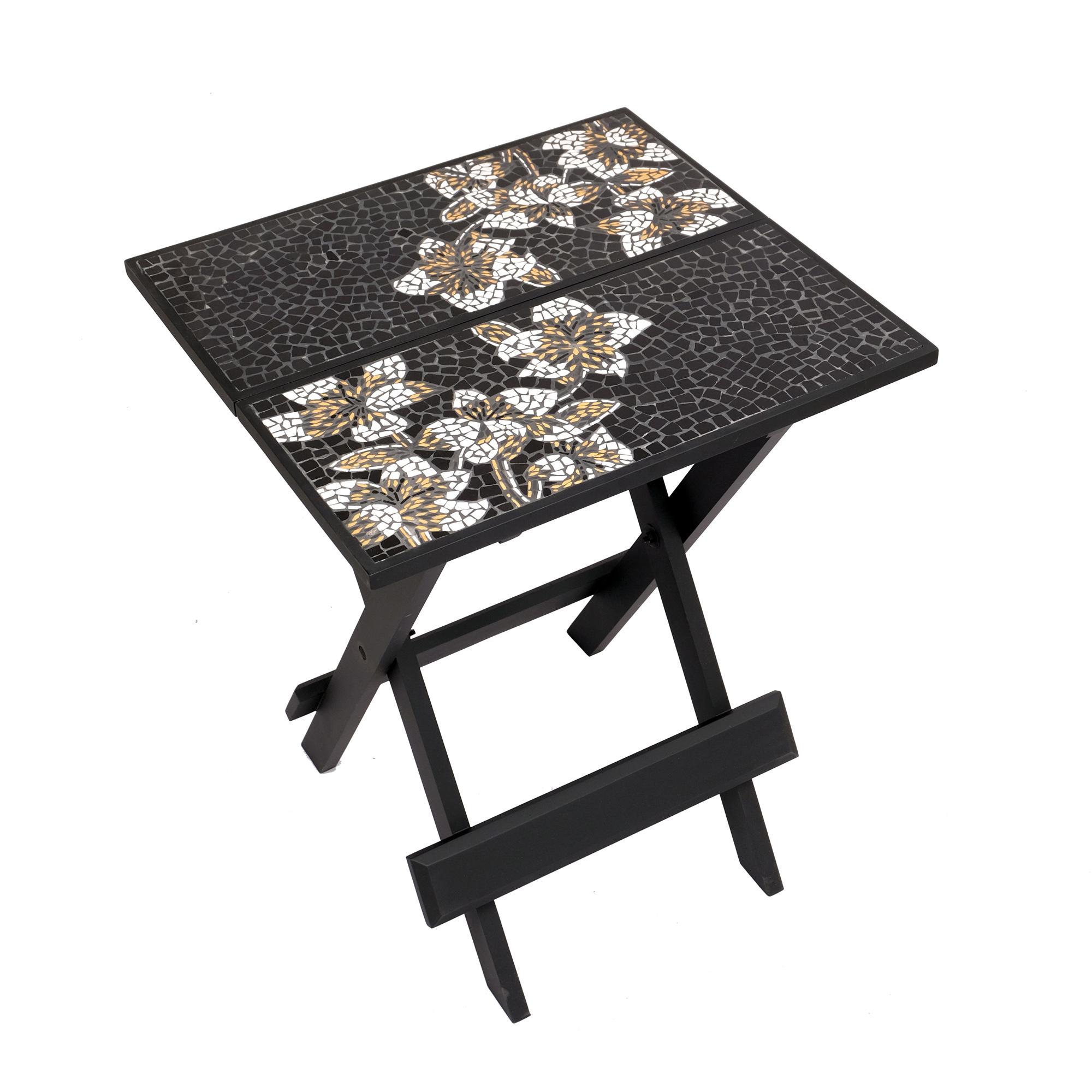 Marselle Mosaic Folding Table – Square