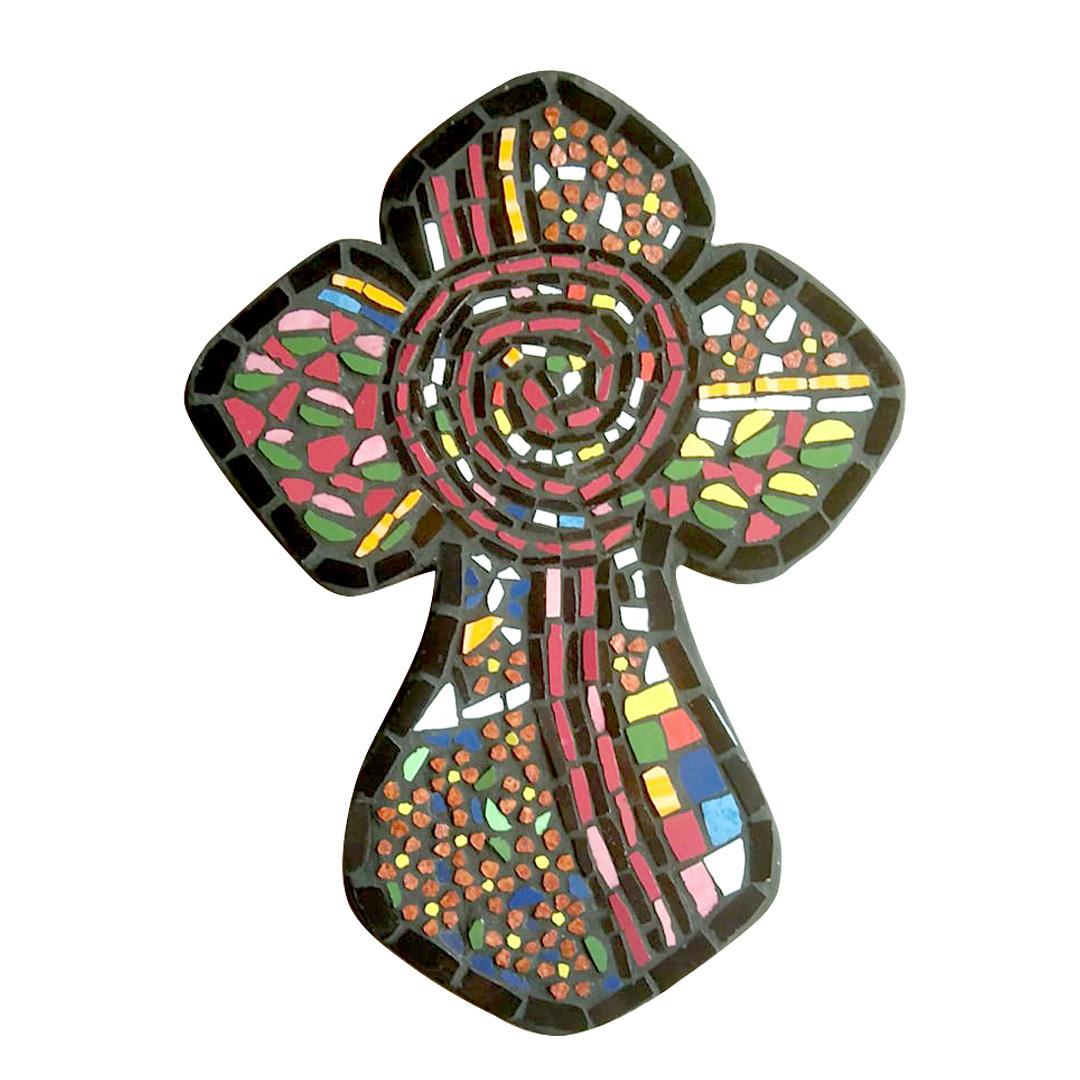 Soft-Edged Large Mosaic Cross – Batik