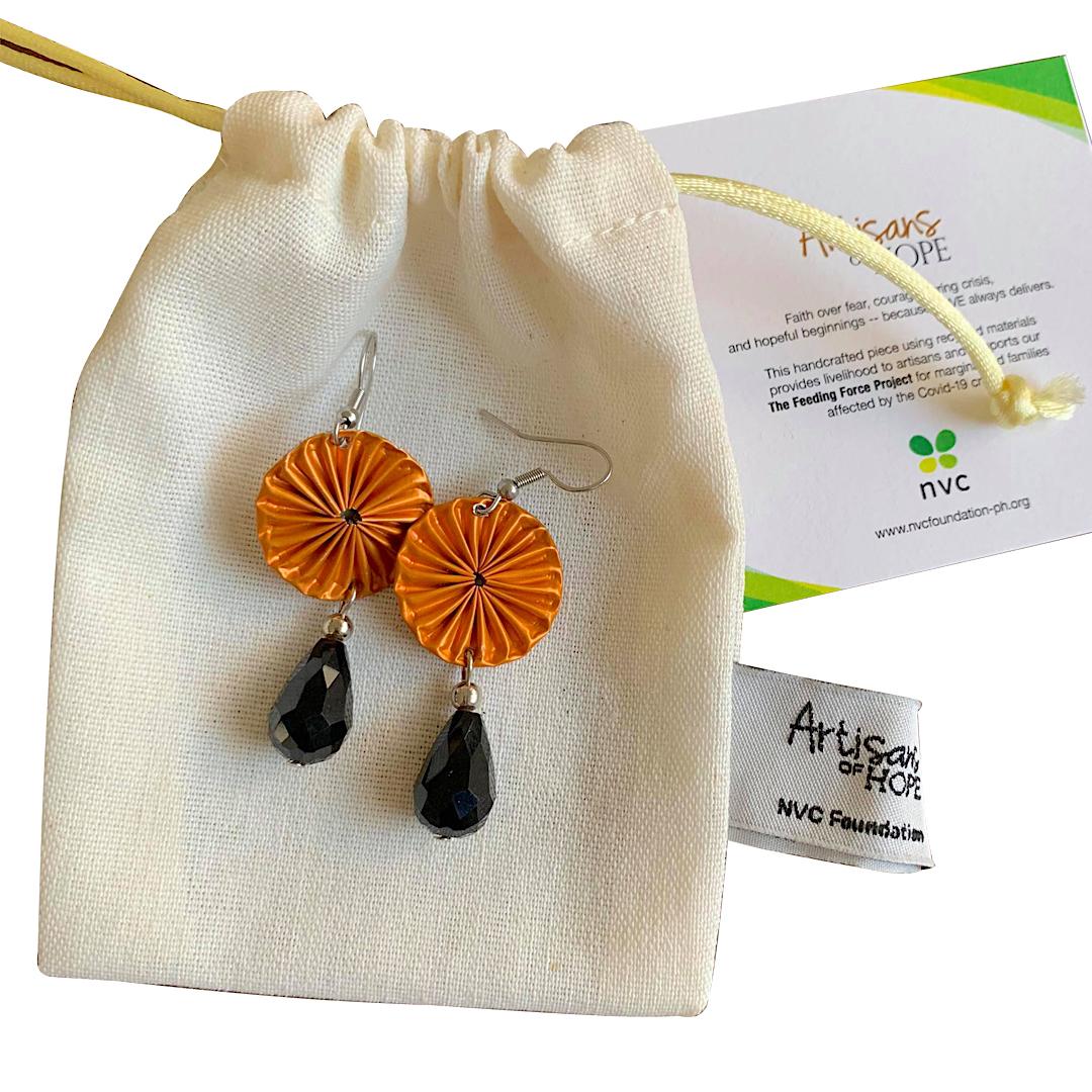 Upcycled Earrings – 45J