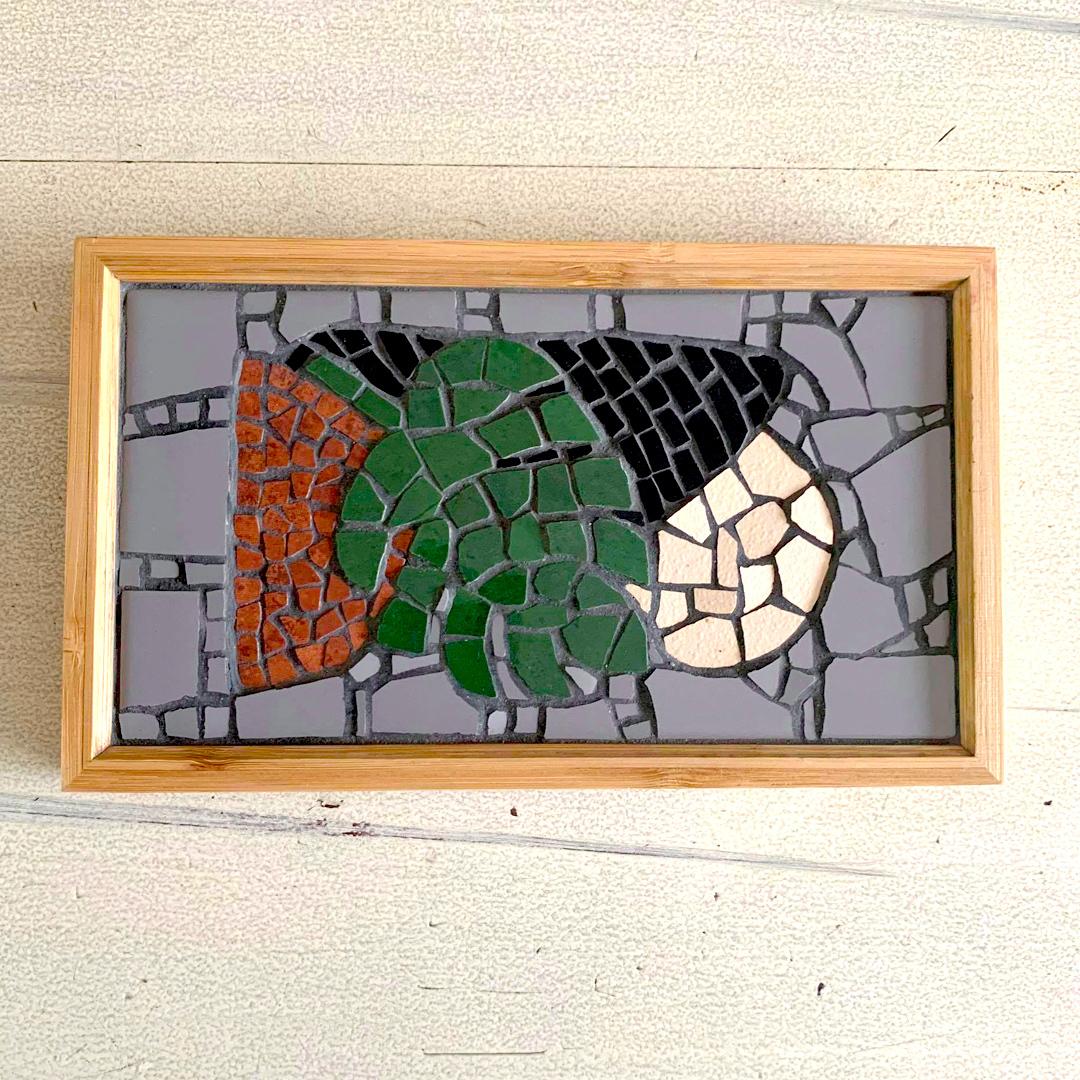 Monstera Mosaic Tray (Small)