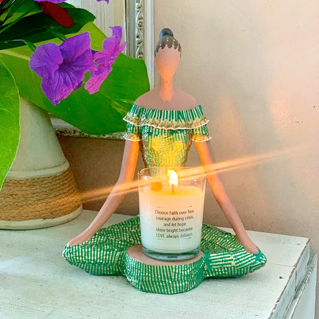 “Hope” Statuette with Scented Candle