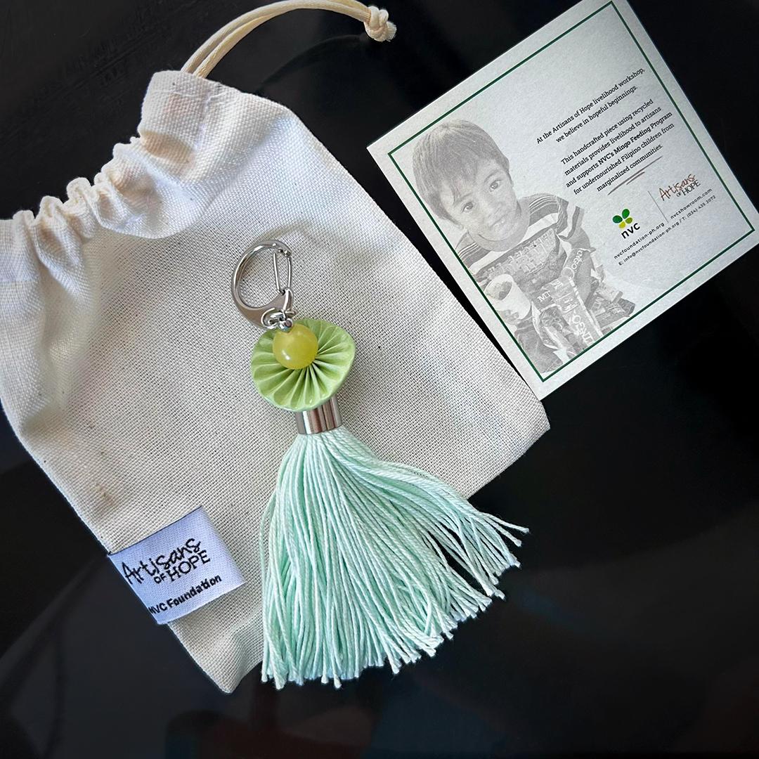 Upcycled Bag Charm –   N