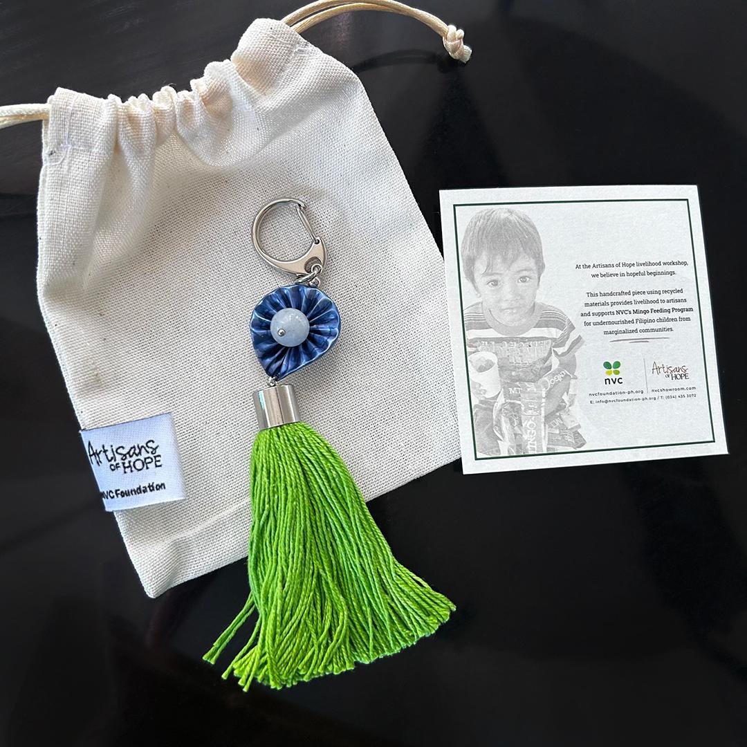 Upcycled Bag Charm – D