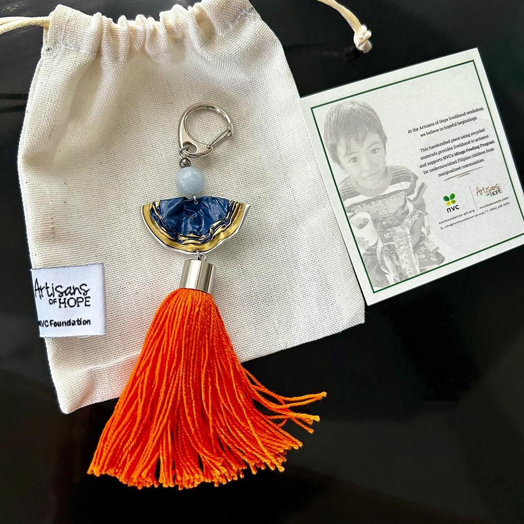 Upcycled Bag Charm – I