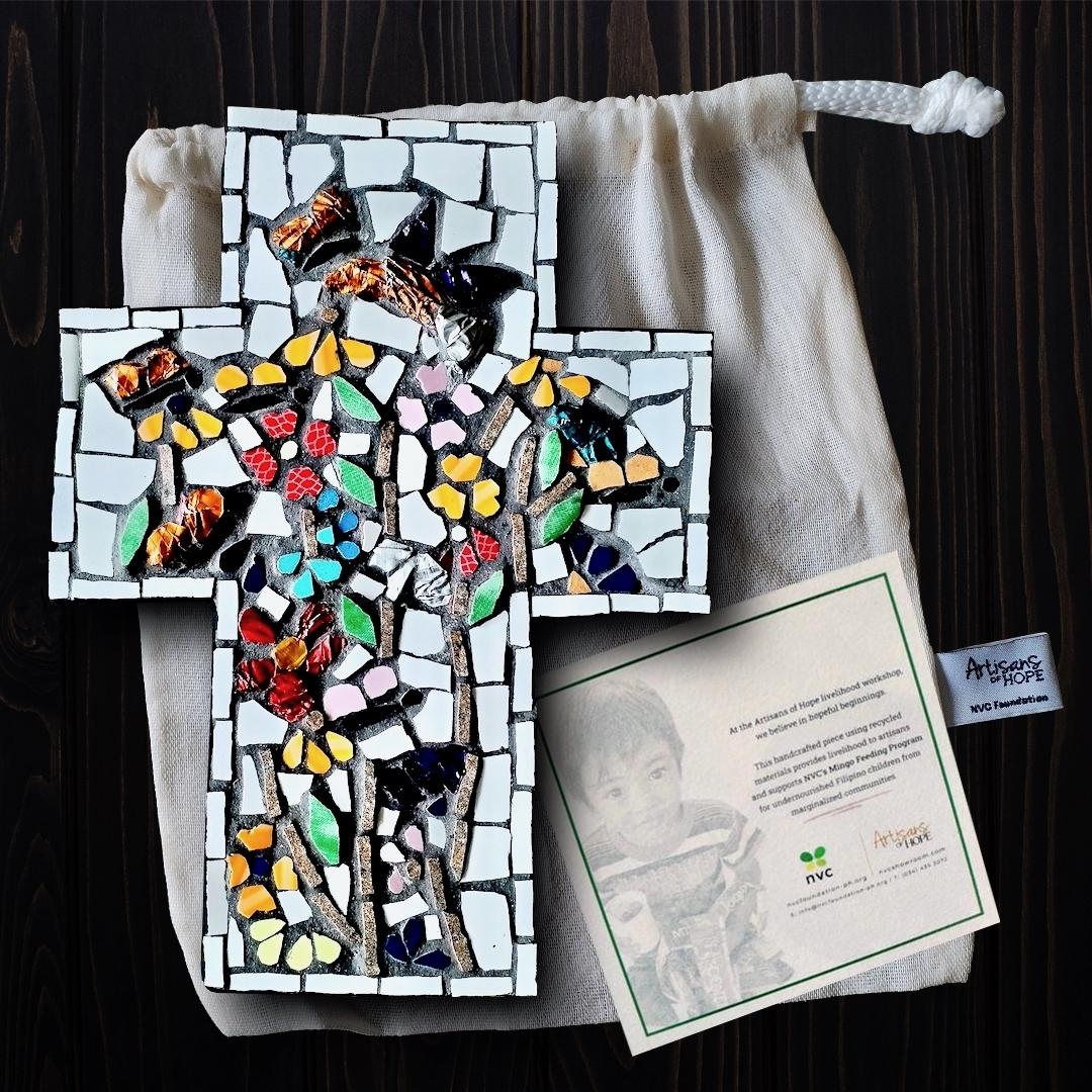 Garden Mosaic Cross (Medium)