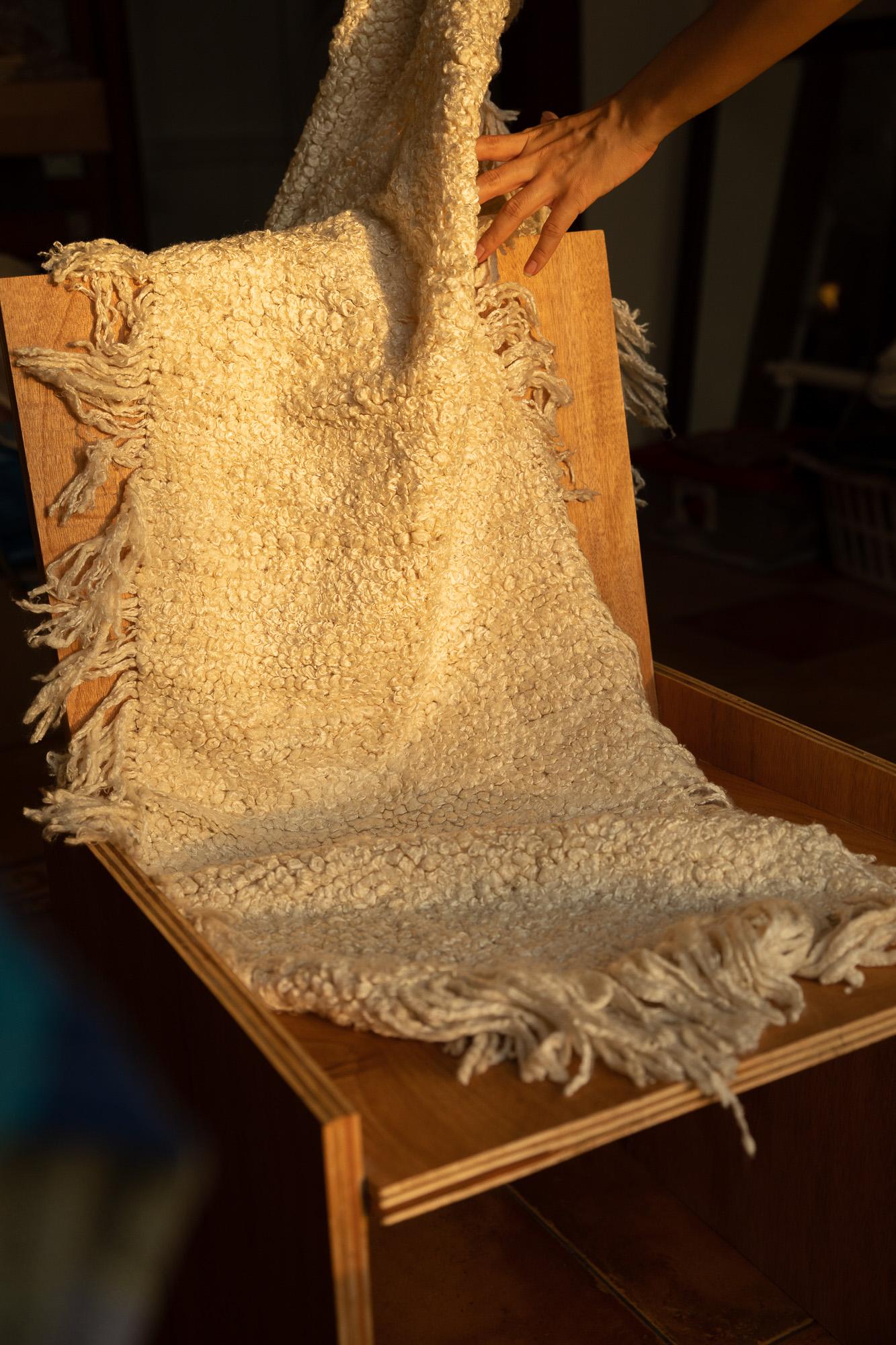 Handloomed Shag Scarf/Throw