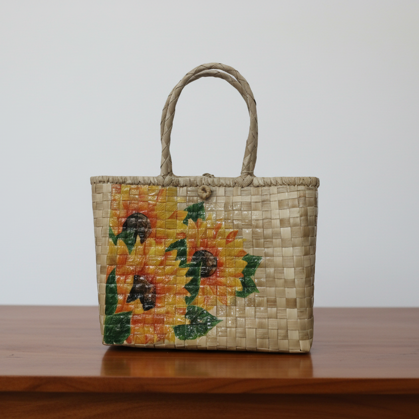 Hand Painted Beach Bag
