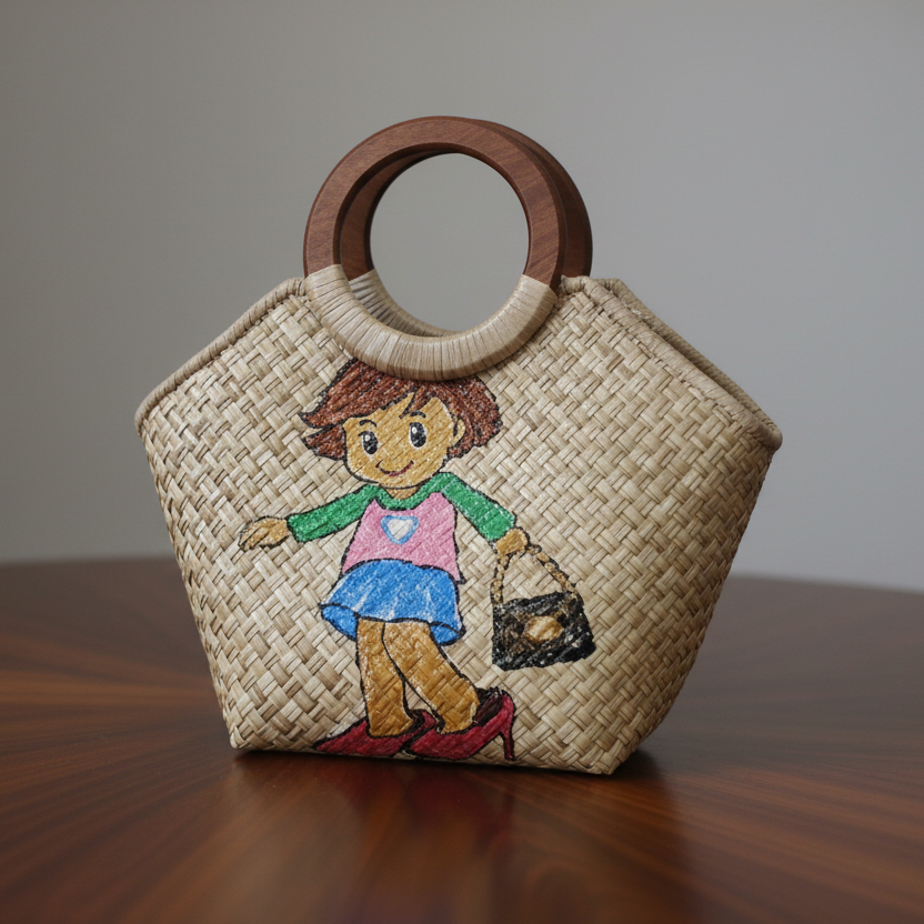 Hand Painted Long Bag