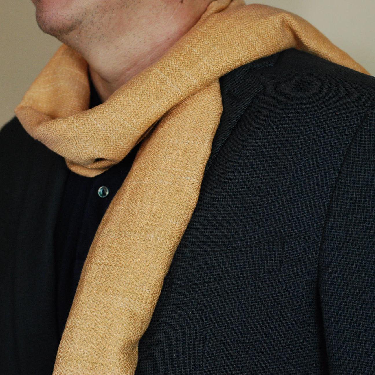 Annatto Naturally Dyed Men's Scarf