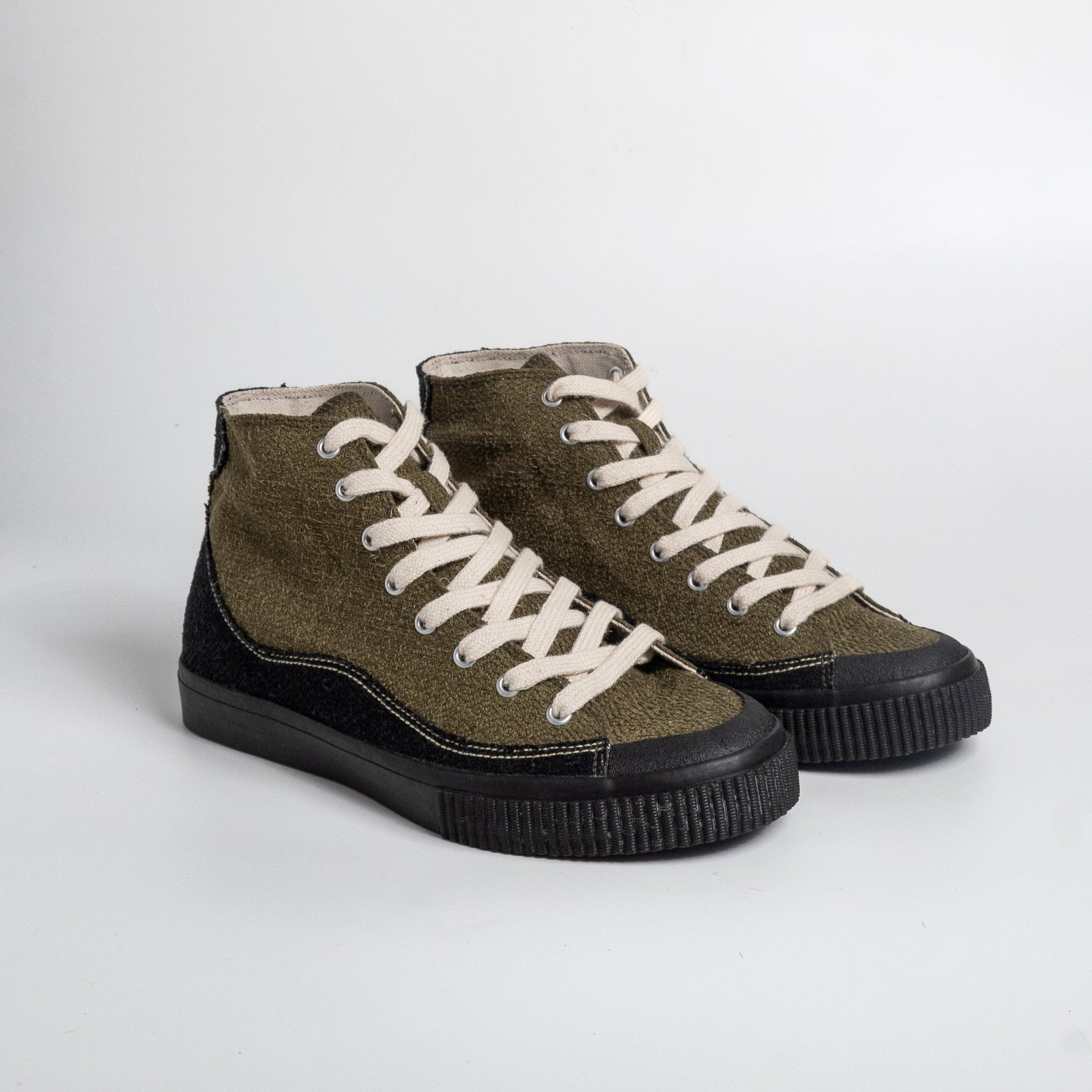 HIGH CUT Sneakers Olive Flow