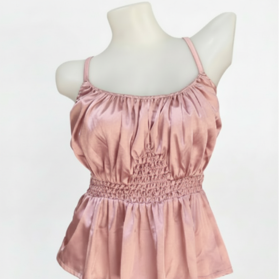 Night Blouse W/Smock Embroider