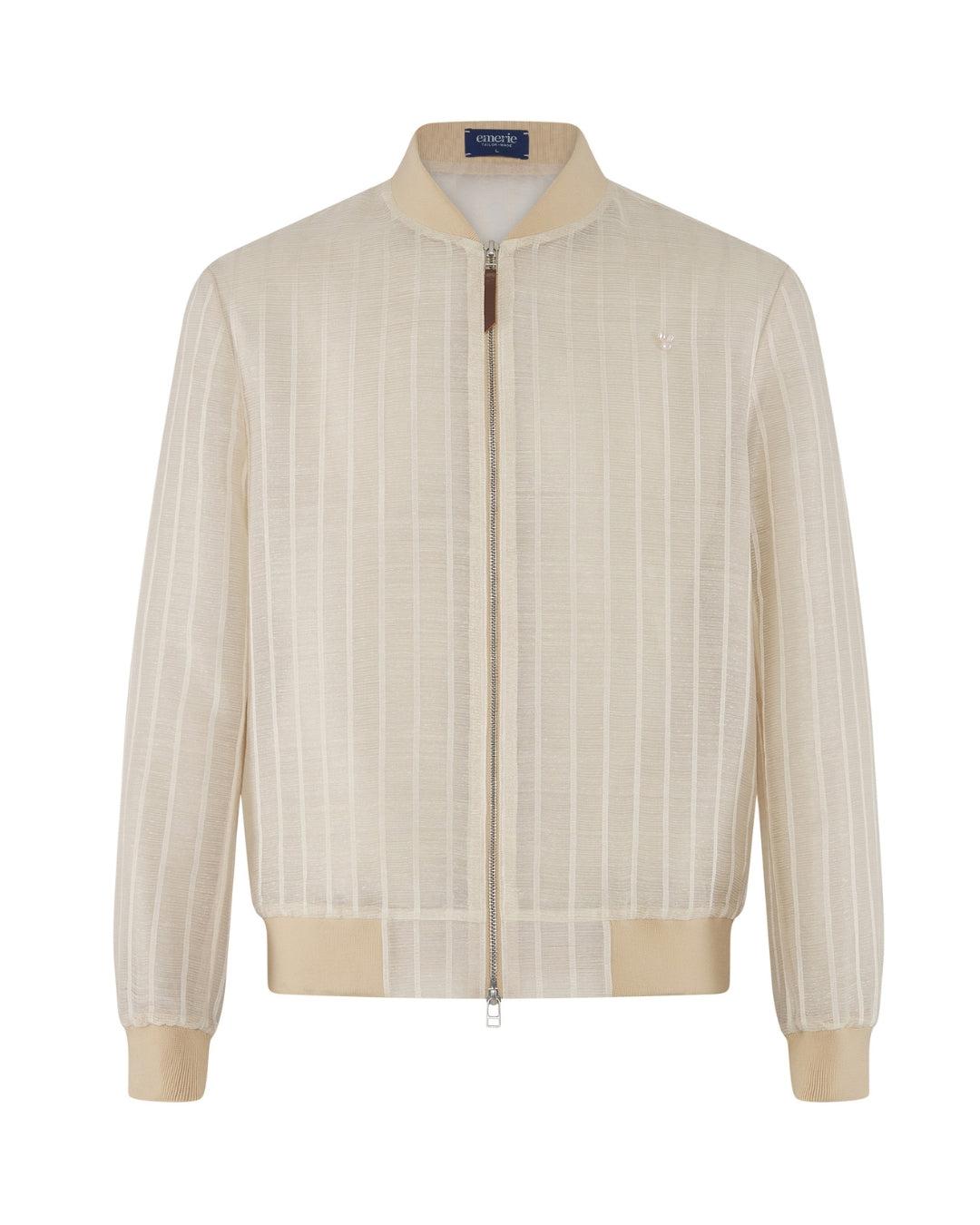Catalino Barong Jacket in Piña Shifu Stripes, natural