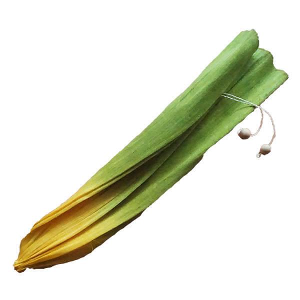 HAMPCO -Wine Bag Short (Abaca Silk) -Yellow Green / Yellow Pink