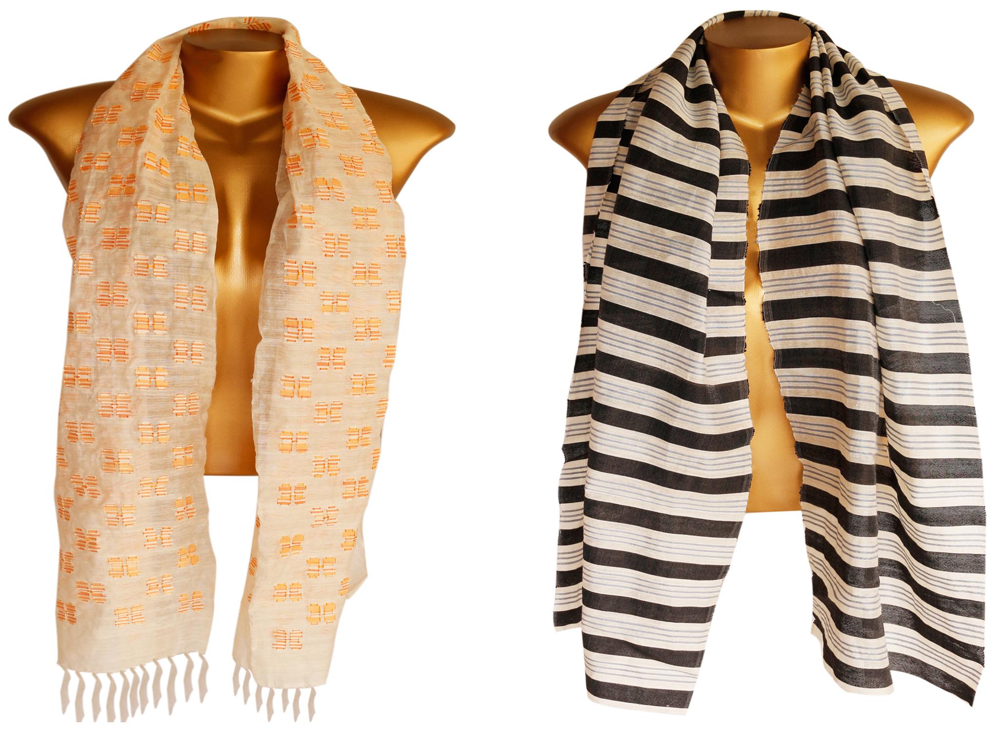 Scarf with Stripes Horizontal Design