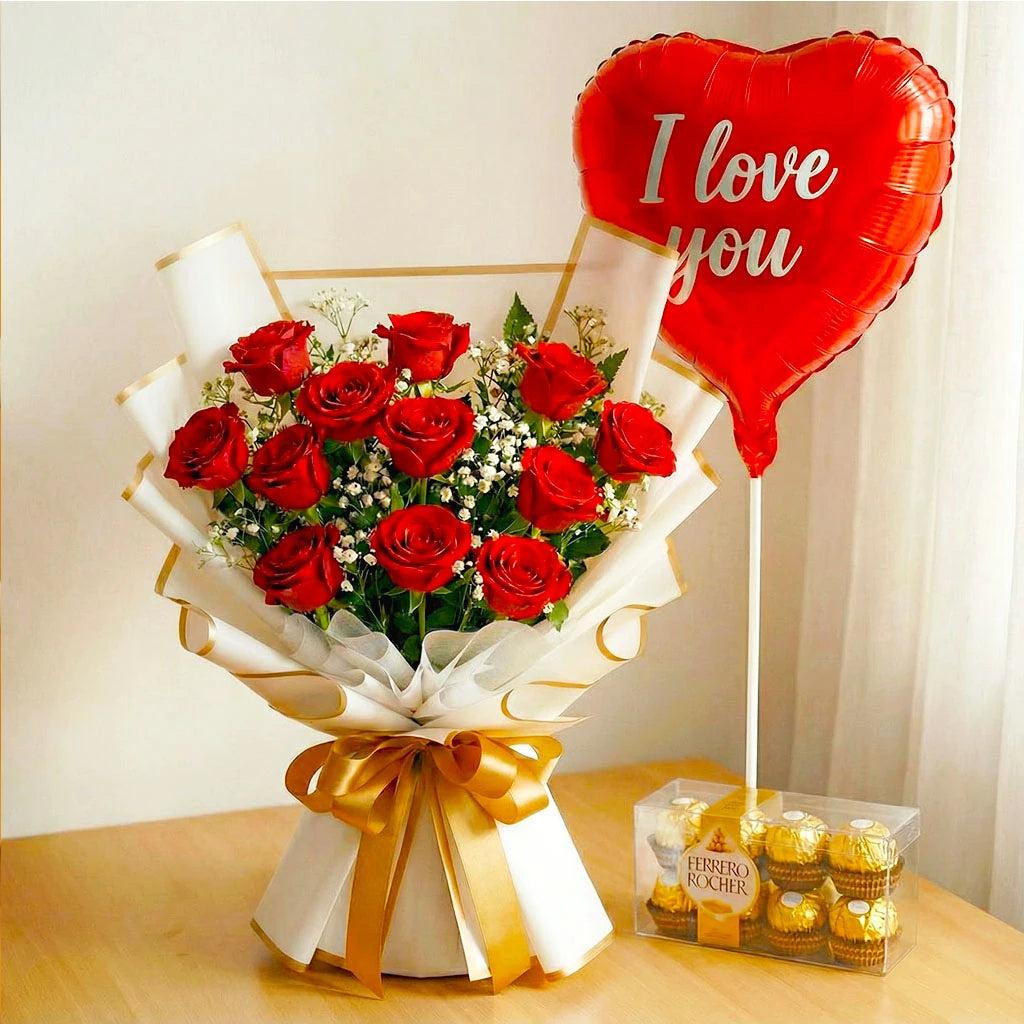 Luxe Passion Gift Set Bouquet