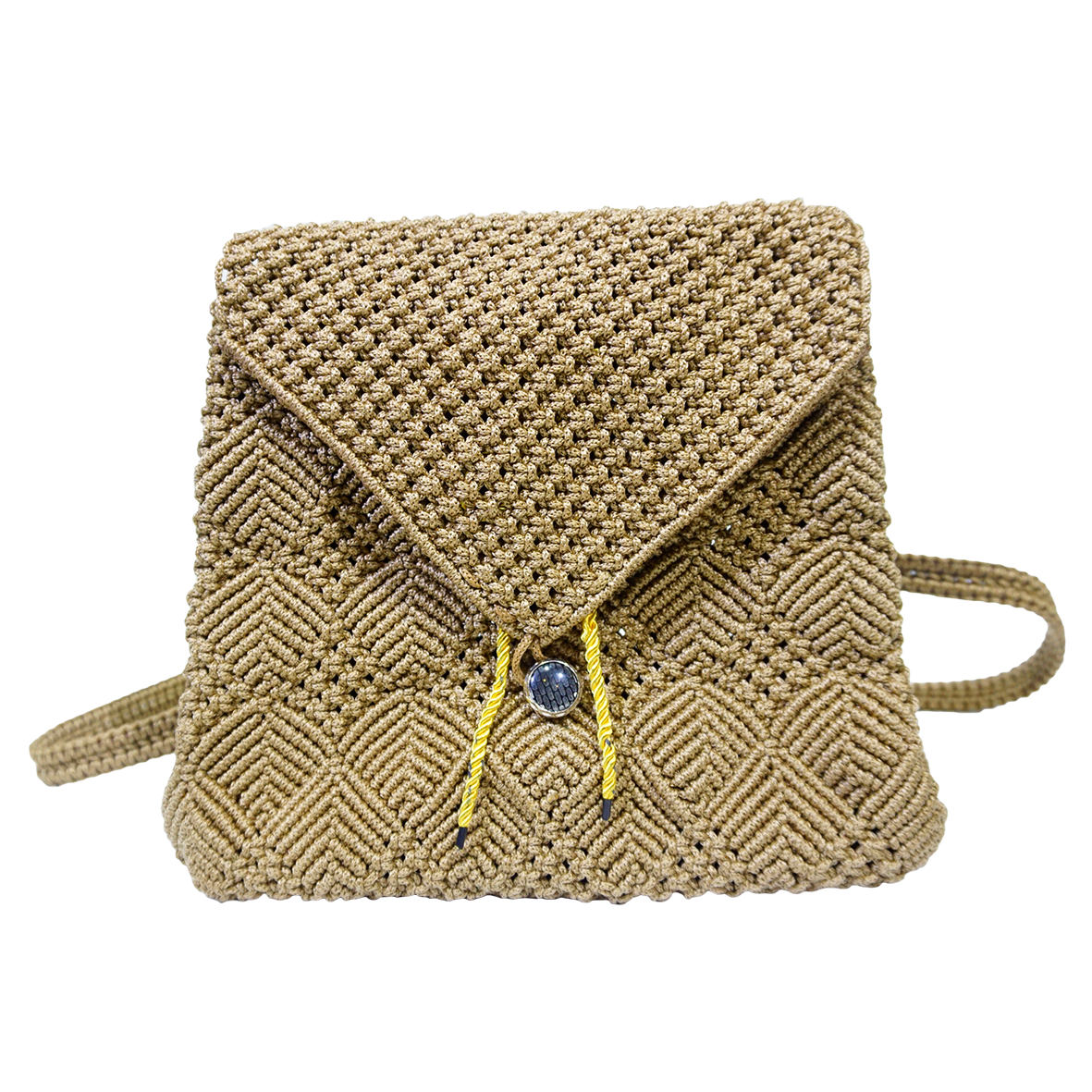 Macrame Backpack – Brown