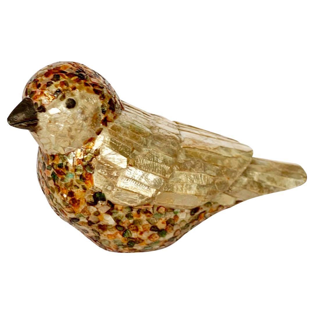 Decorative Bird Mosaic – Capiz Shell
