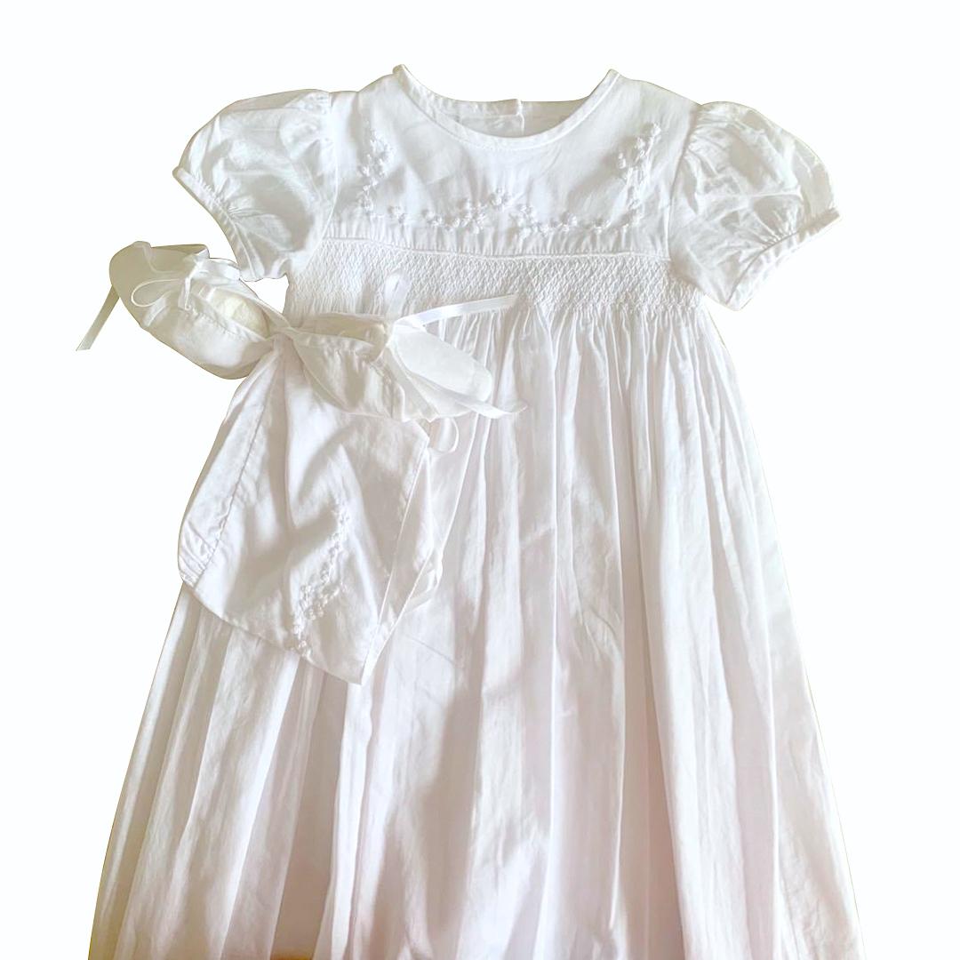 Ines Moda Infantil Christening Gown for Girls – Gertrude (3 Mos)
