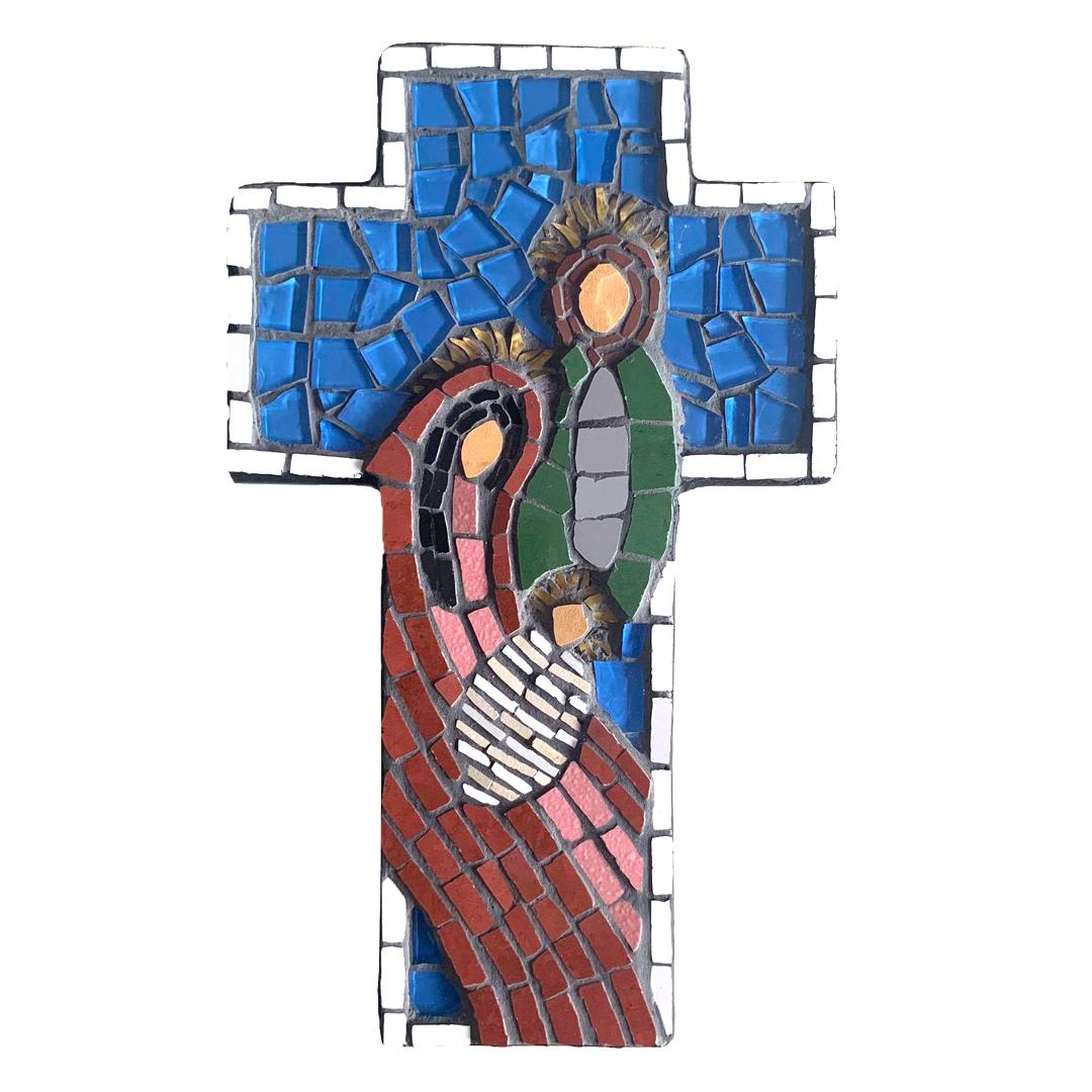 Large Cross – Nativity (Blue)