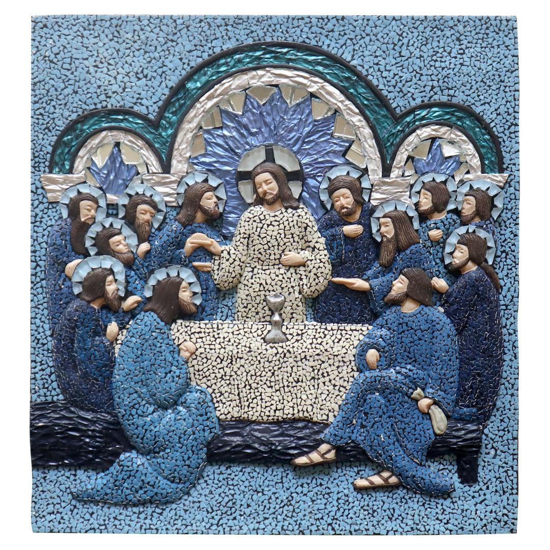 Last Supper Mosaic – Blue