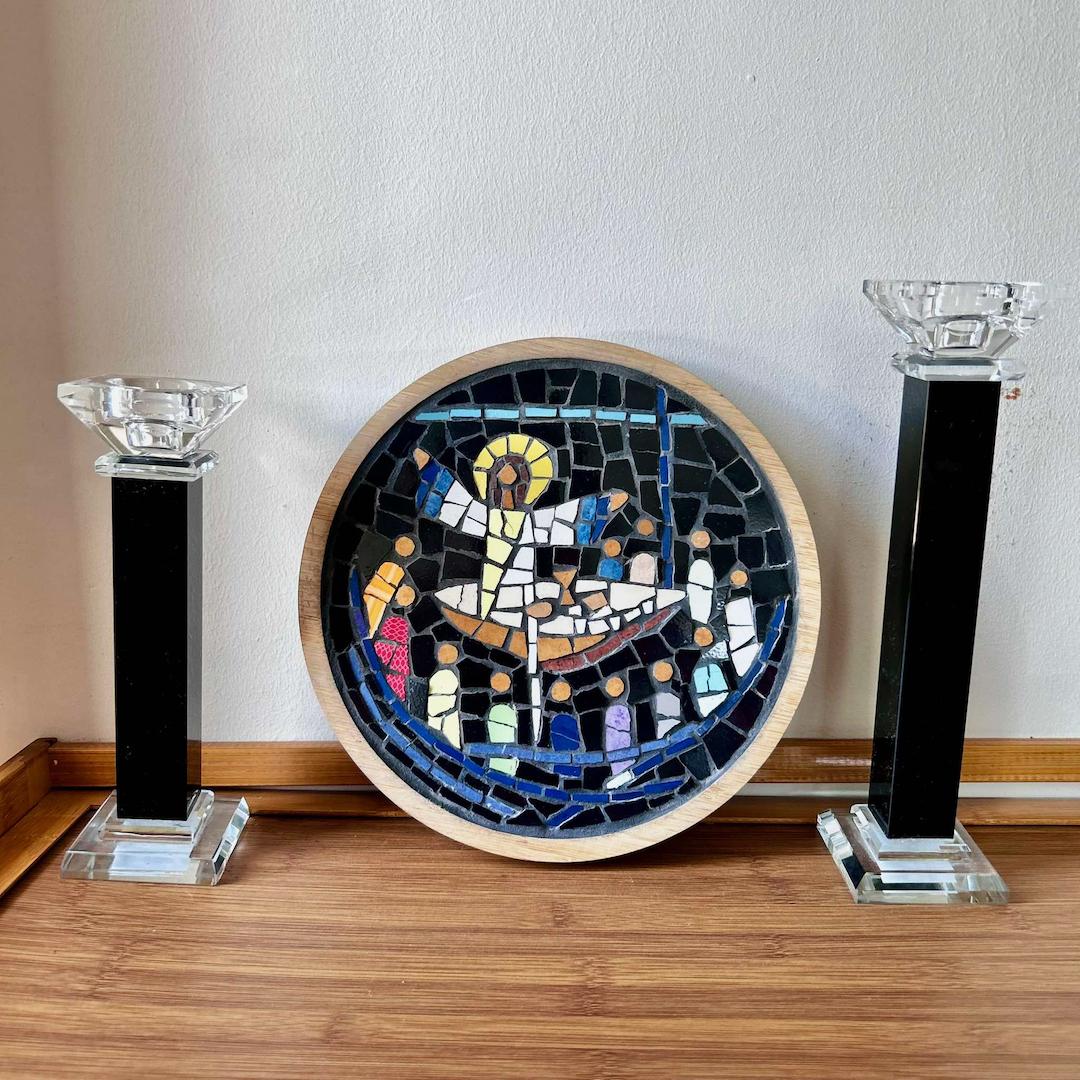 Last Supper Round Mosaic – Multicolor