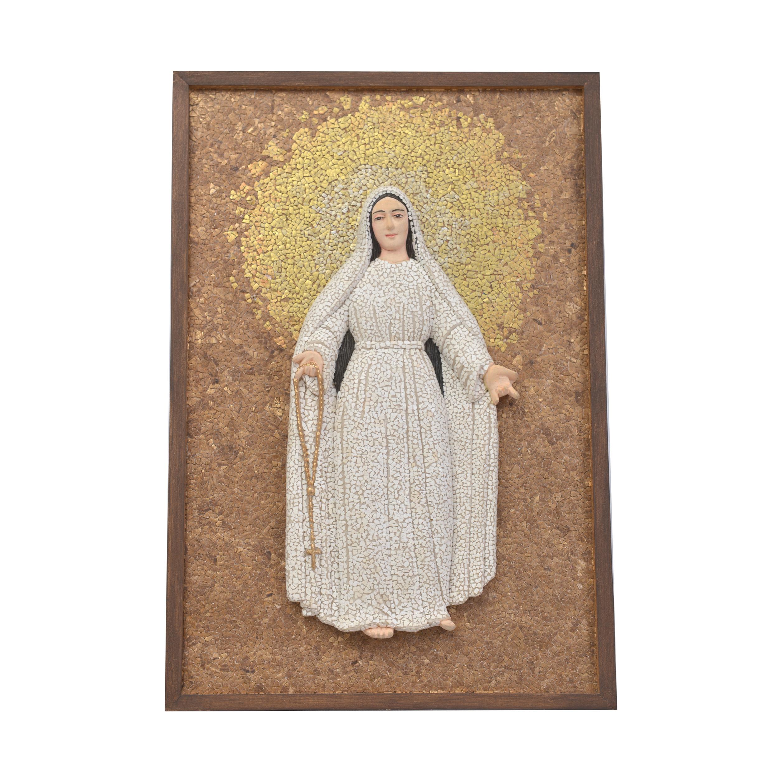 Mary Mediatrix of Grace Eggshell Mosaic