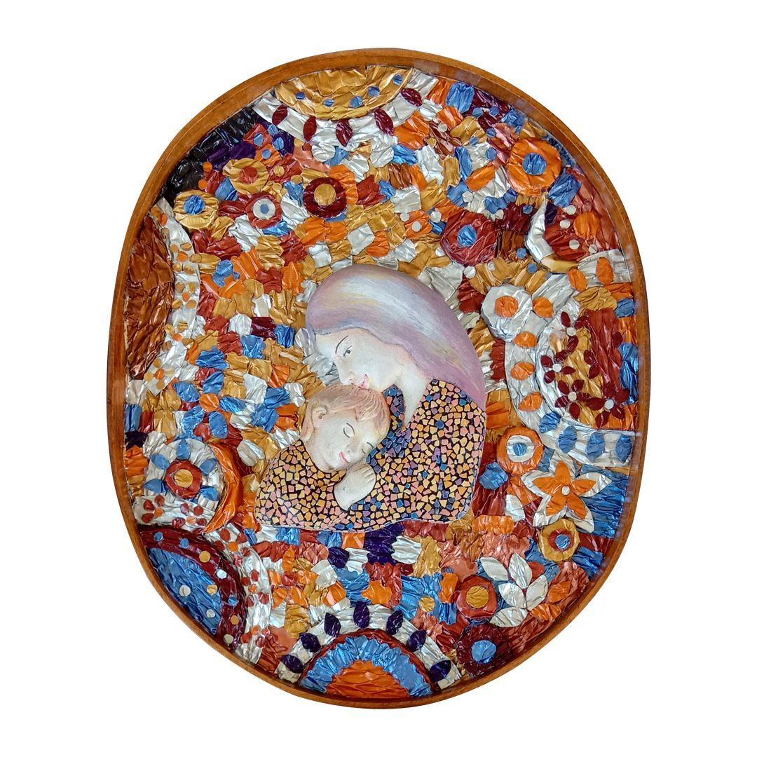 Mother and Child Mosaic – Oblong (C)