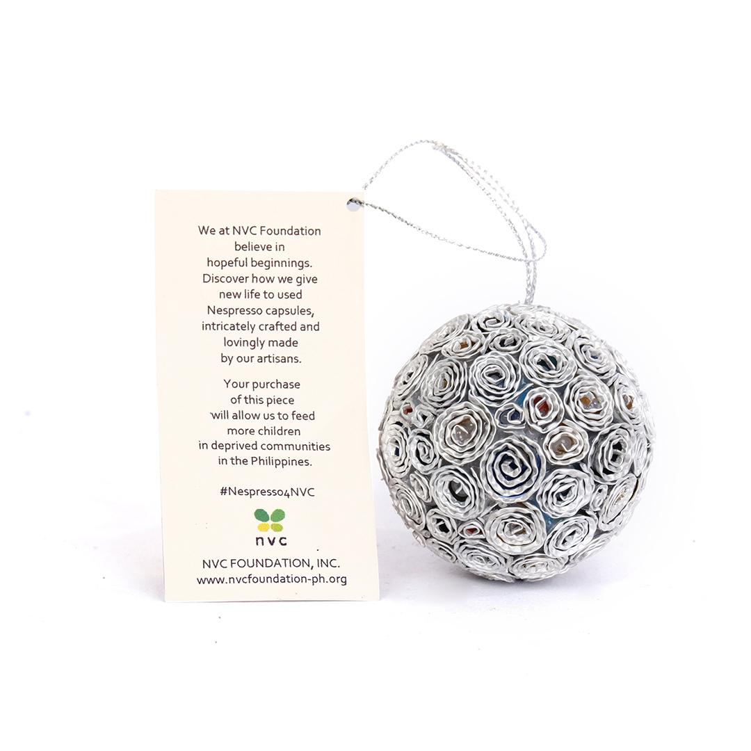 Rosa Rio Ornament – Silver (Large)