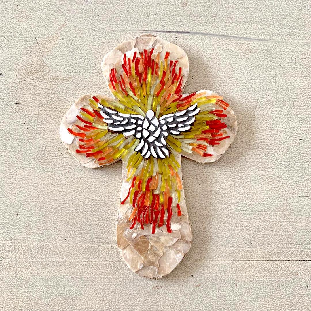 Soft-Edged Medium Cross – Holy Spirit