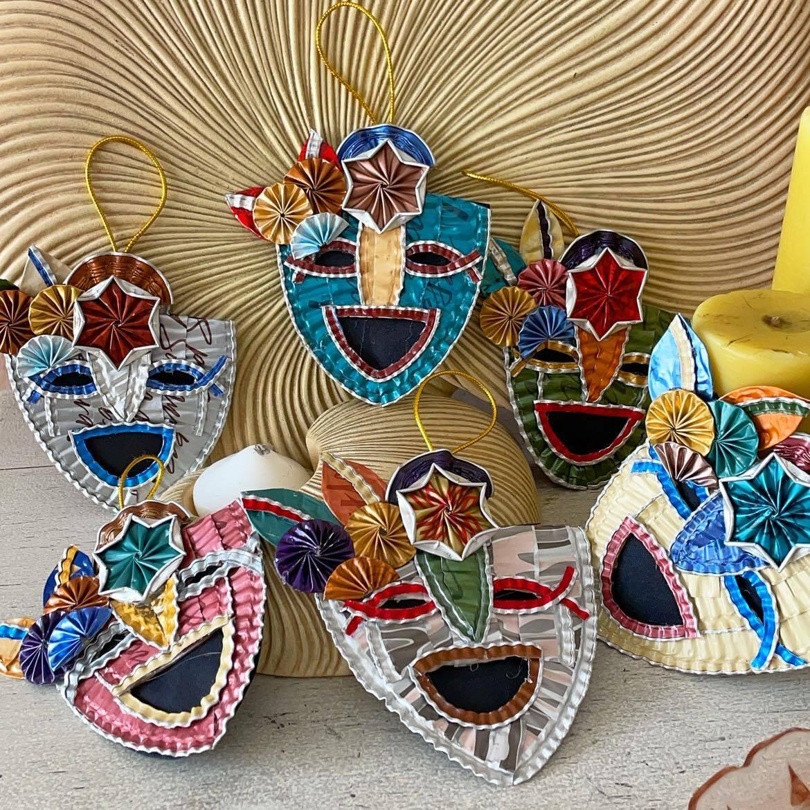 Upcycled Masskara Ornament – Assorted