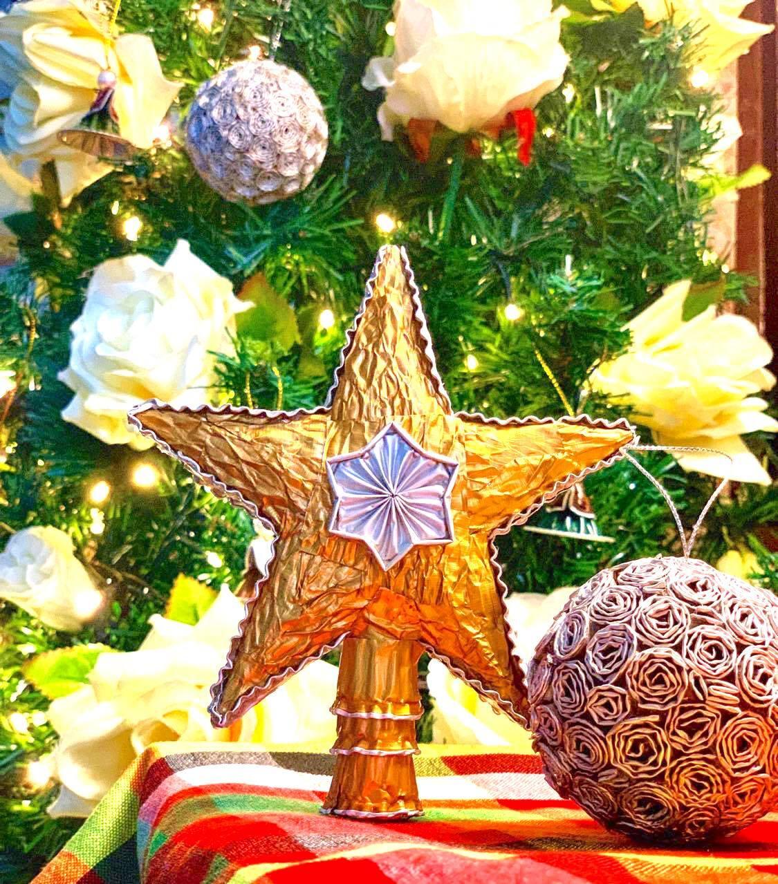 Upcycled Tree Topper – Star