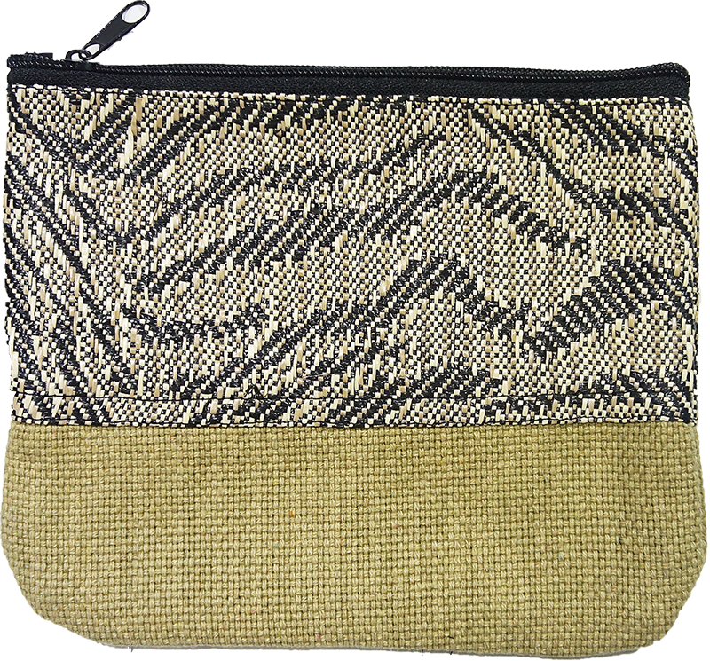 Ethnic Pattern Jute Clutch - Small