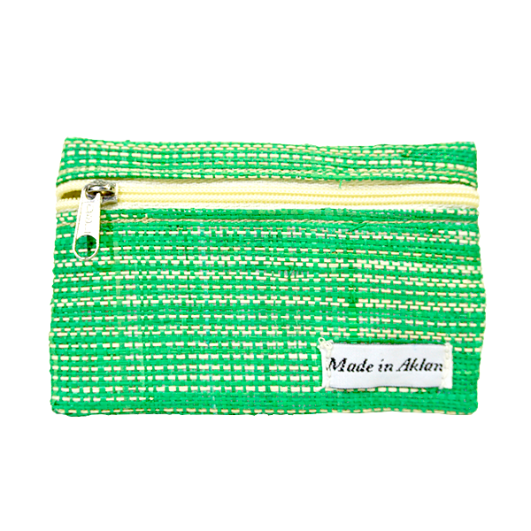 Coin Purse – Gulo Design – Green and Natural Medium