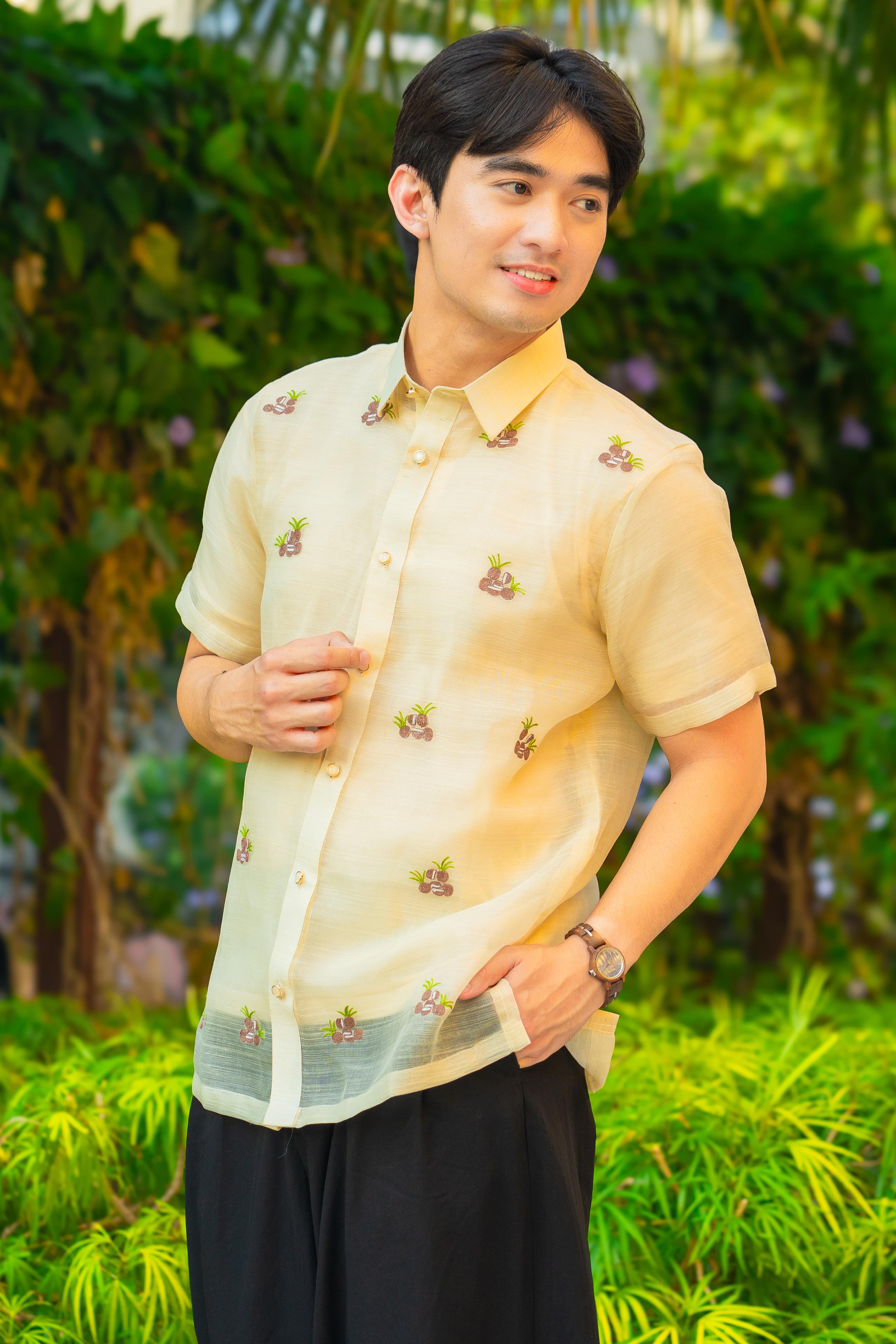 Piña Silk Short Sleeves Barong