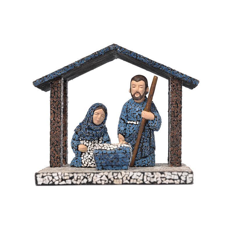 Nativity with Shelter – Blue