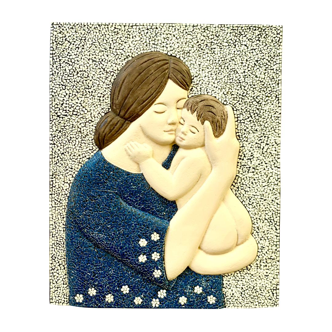 Mother and Child Mosaic – Eggshell (A)
