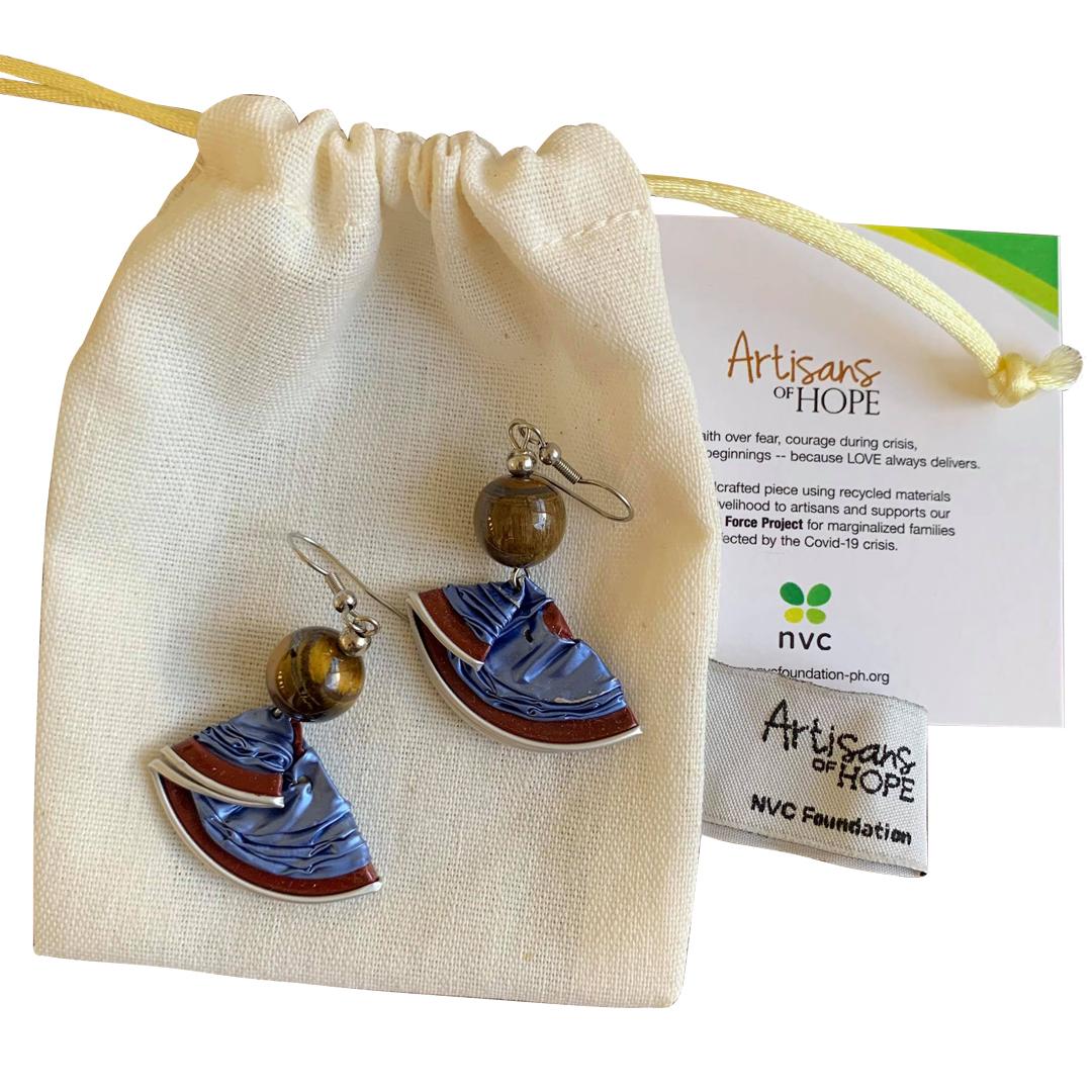 Upcycled Earrings -55B
