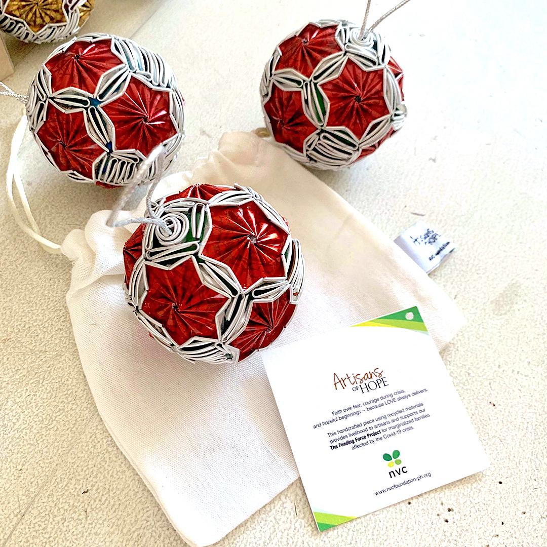 Upcycled Ornament – Astralis (Red)