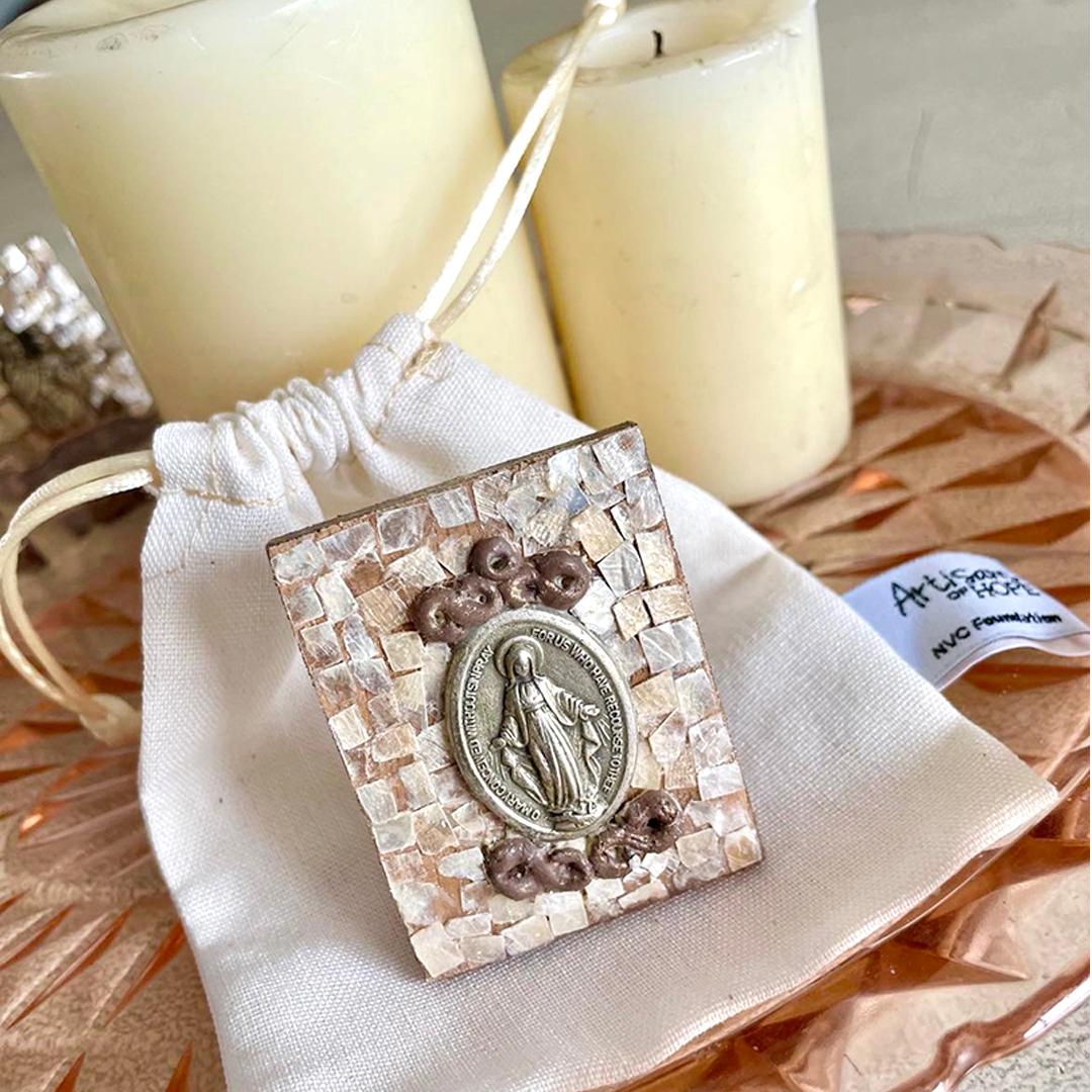 Miniature Miraculous Medal Mosaic