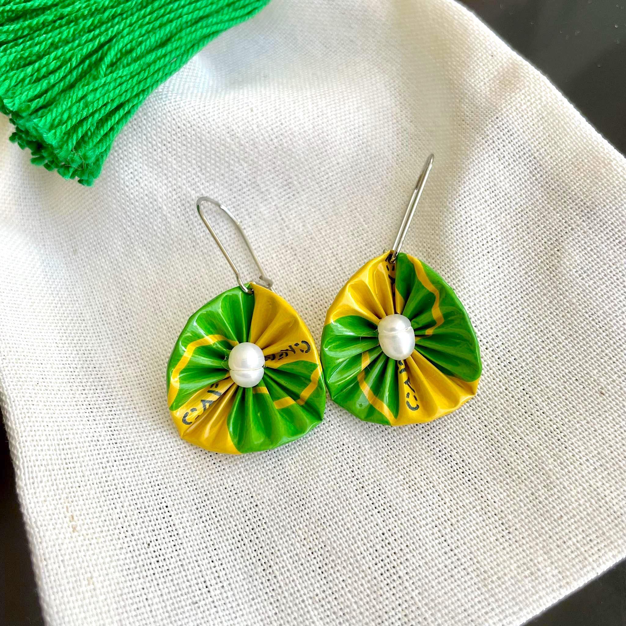 Upcycled Earrings – Brazilia