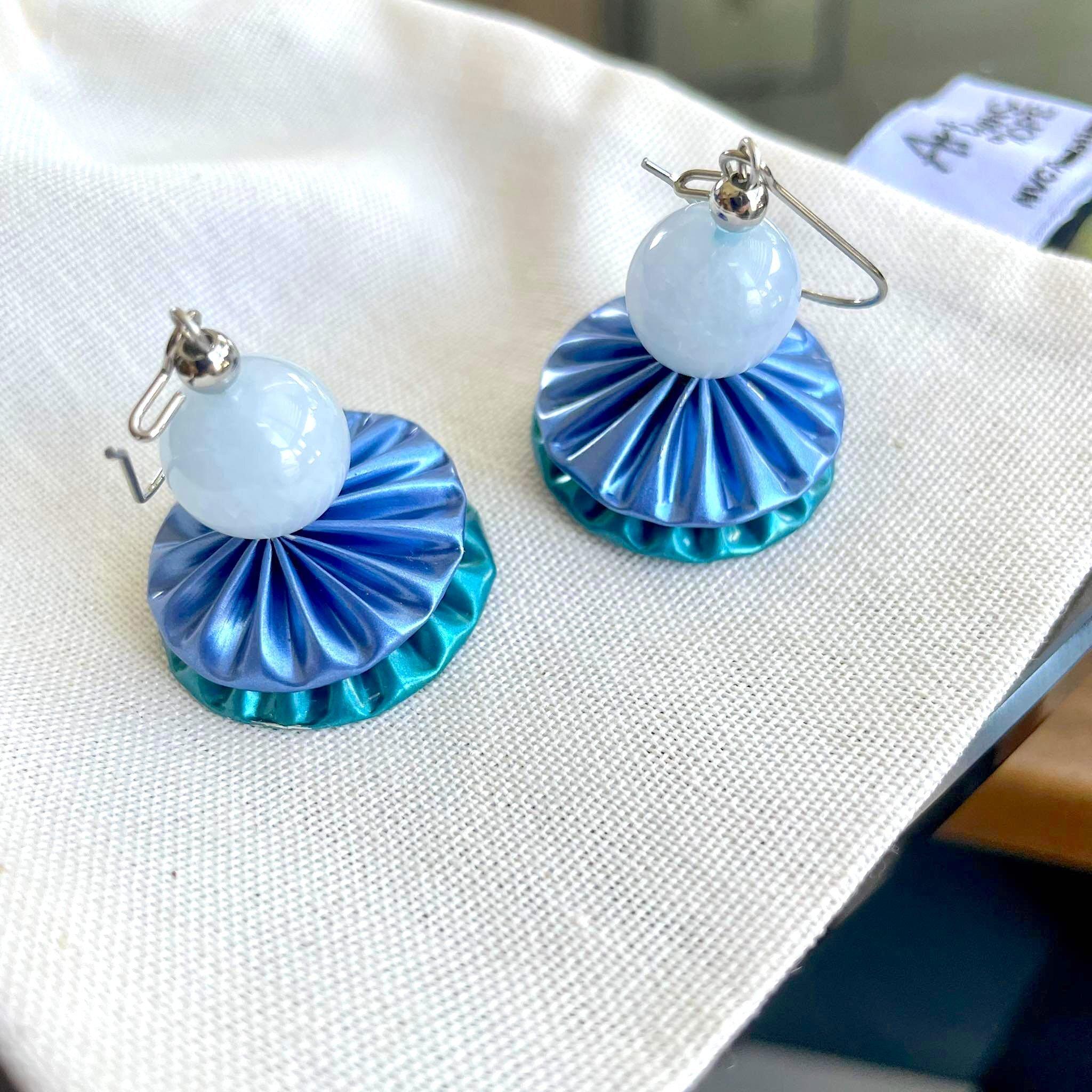 Upcycled Earrings – Serena