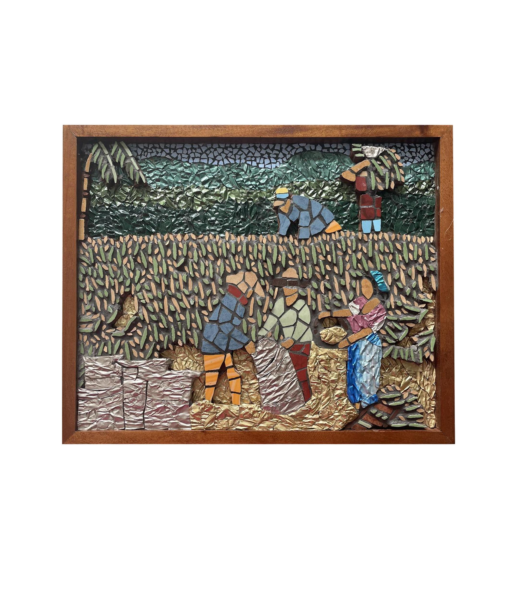 “Rice Harvest” Mosaic Artwork