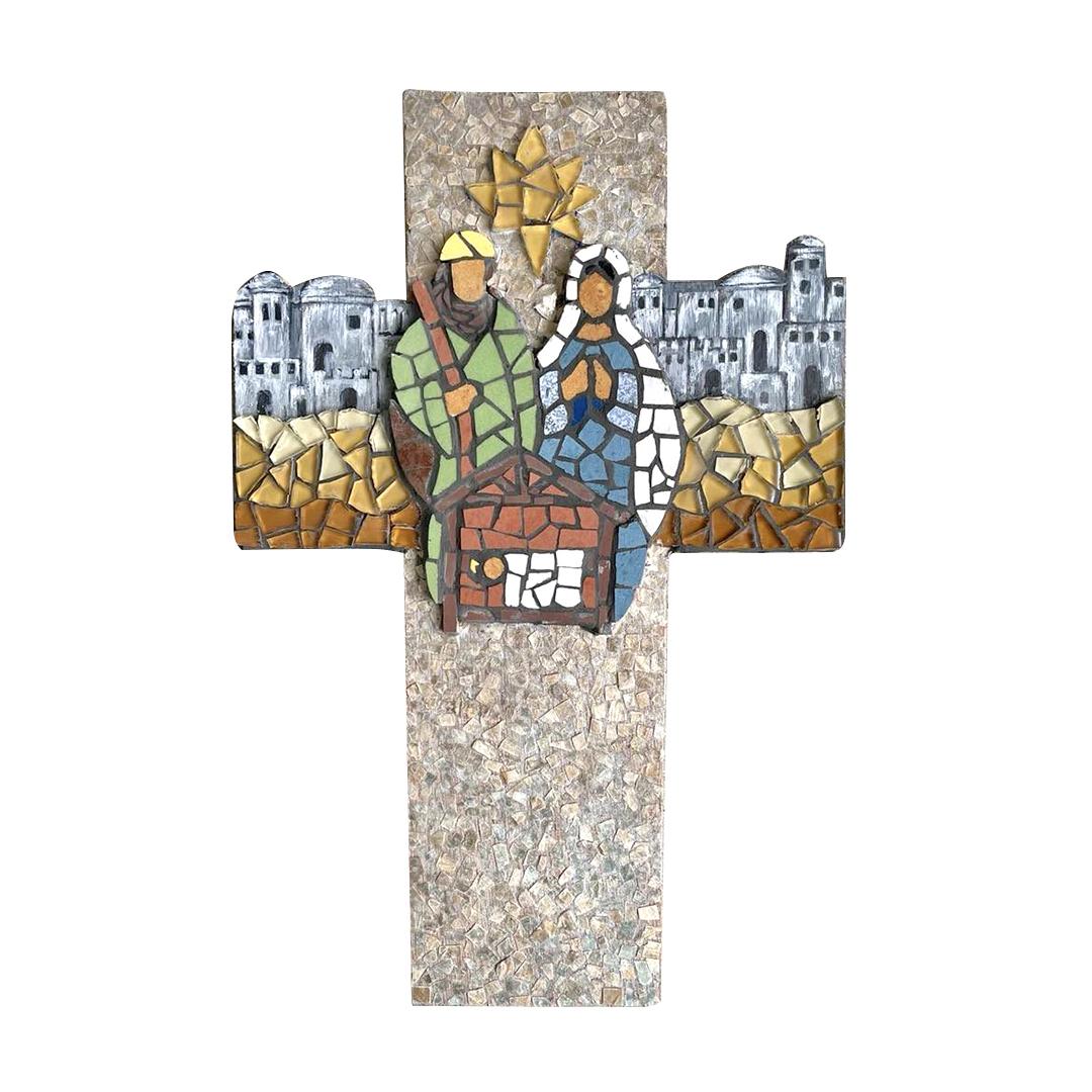 Bethlehem Mosaic Cross (8 x 12″)