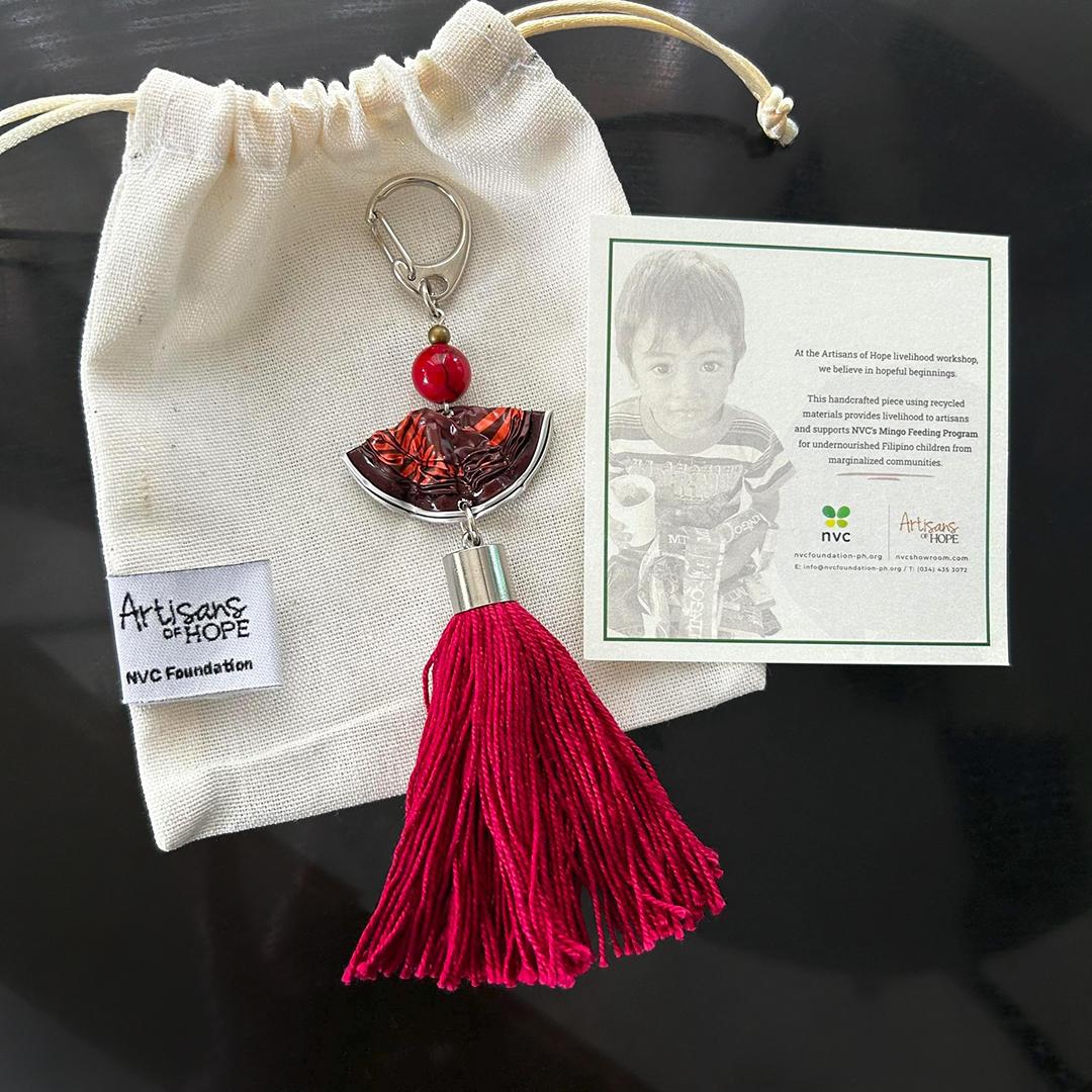 Upcycled Bag Charm – B