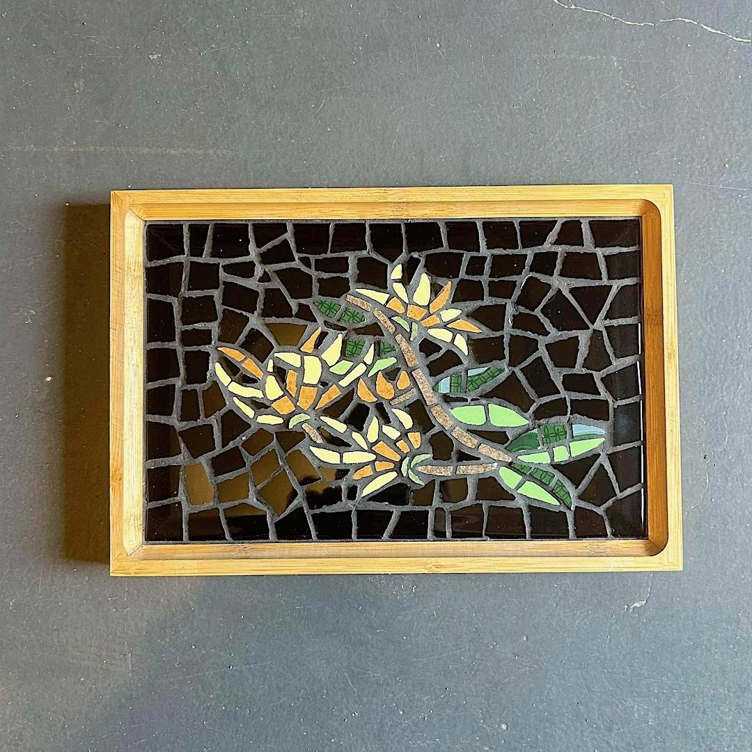 “Ylang Ylang” Mosaic Tray – Small (11 x 7.5″)